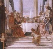 Giambattista Tiepolo The banquet of the Klleopatra oil painting
